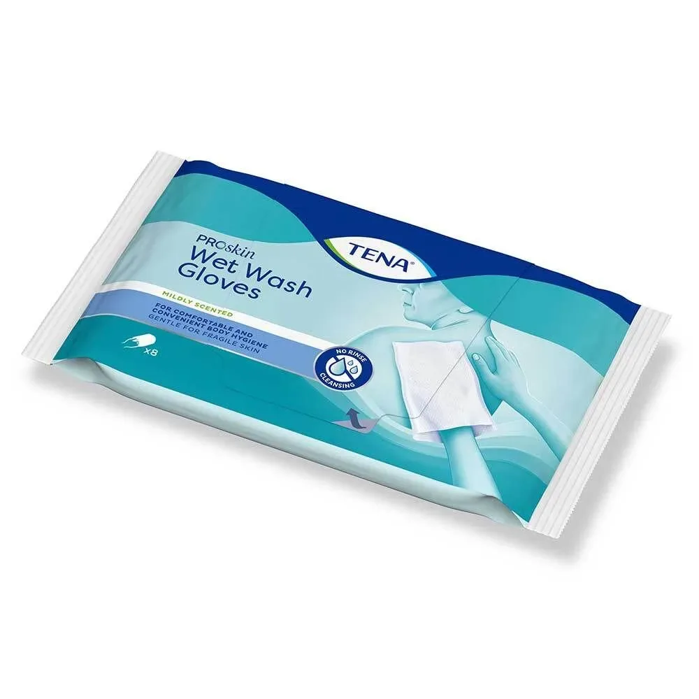 Tena Wet Wash Handschuhe parfümiert (8 Stk)