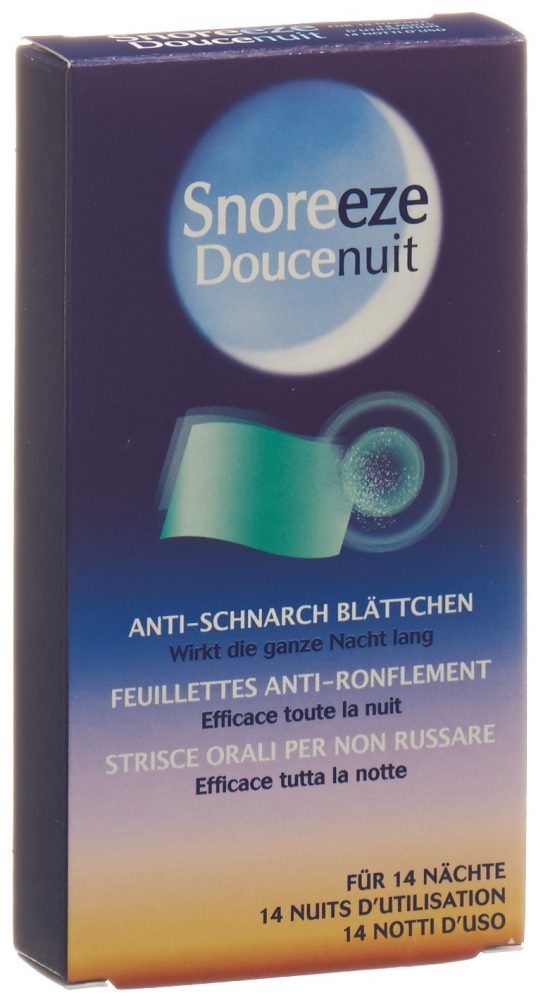 snoreeze doucenuit Anti-Schnarch Blättchen Blättchen (14 Stück)