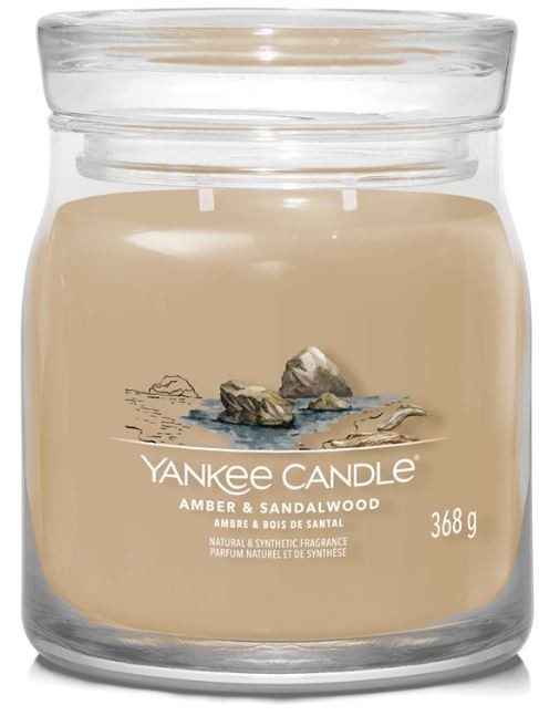 Yankee Candle Signature - Duftkerze im Glas, 368 g, Baumnuss