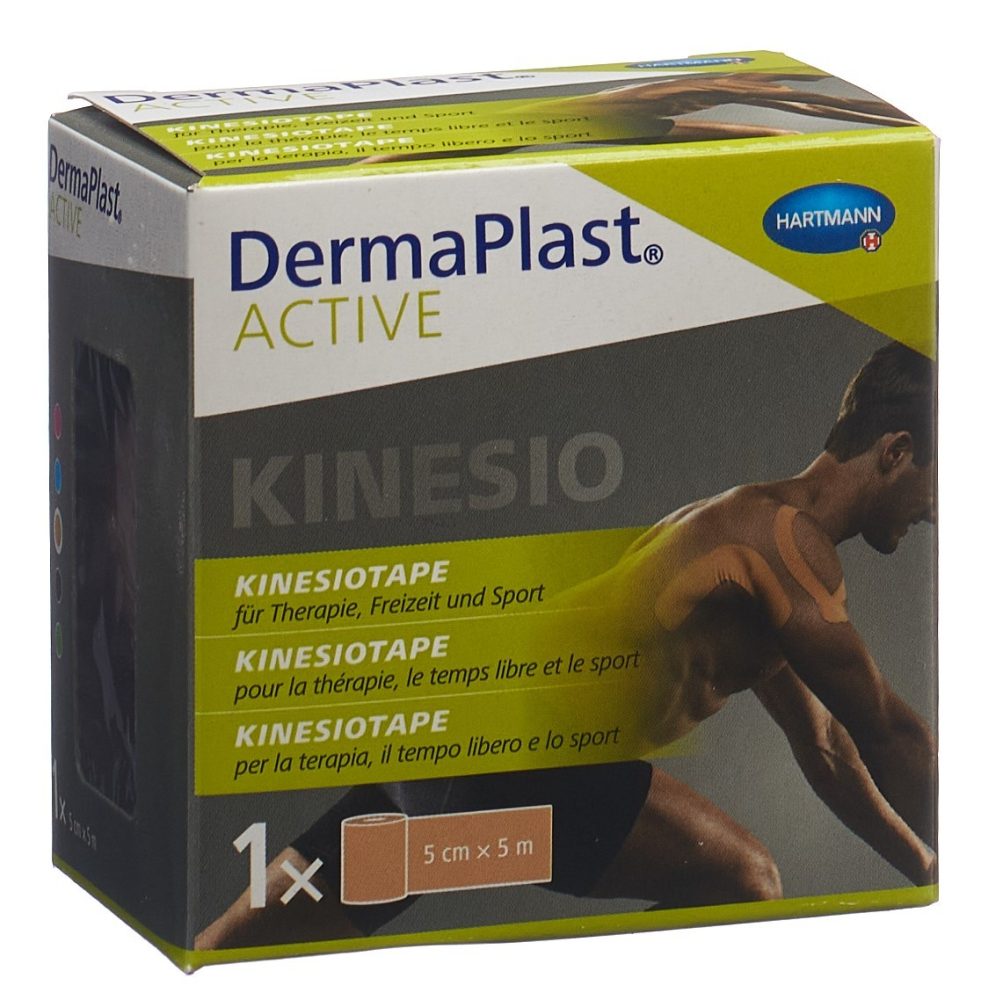 DermaPlast Active Kinesiotape 5cmx5m, hautfarben (1 Stk)
