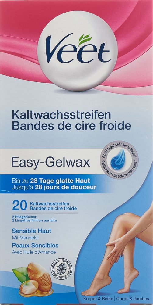Veet Kaltwachsstreifen Beine & Körper Sensitiv (10x2 Stk)