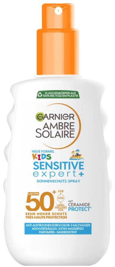 Garnier - Kids Sensitive expert+ Sonnenschutz-Spray LSF 50+, AS Sens Exp Kids Spray  SPF50+, 150  ml