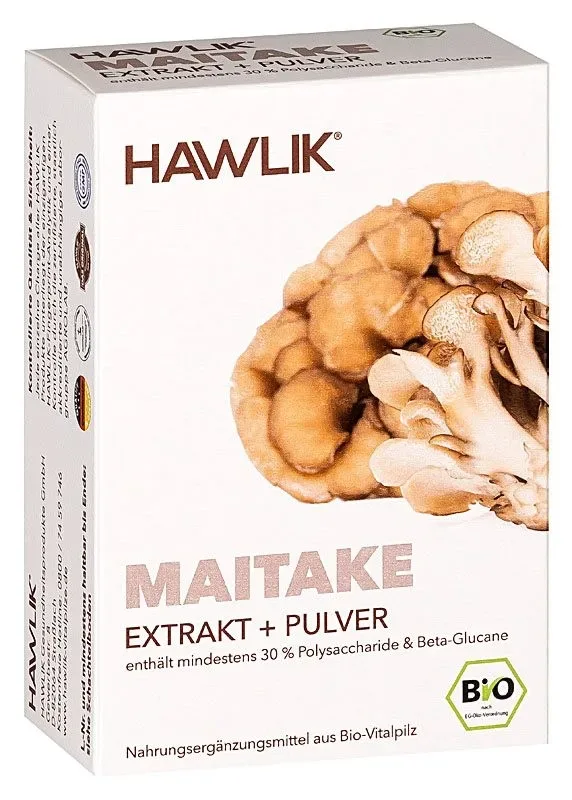 HAWLIK Maitake Extrakt + Pulver Kapseln (60 Stk)