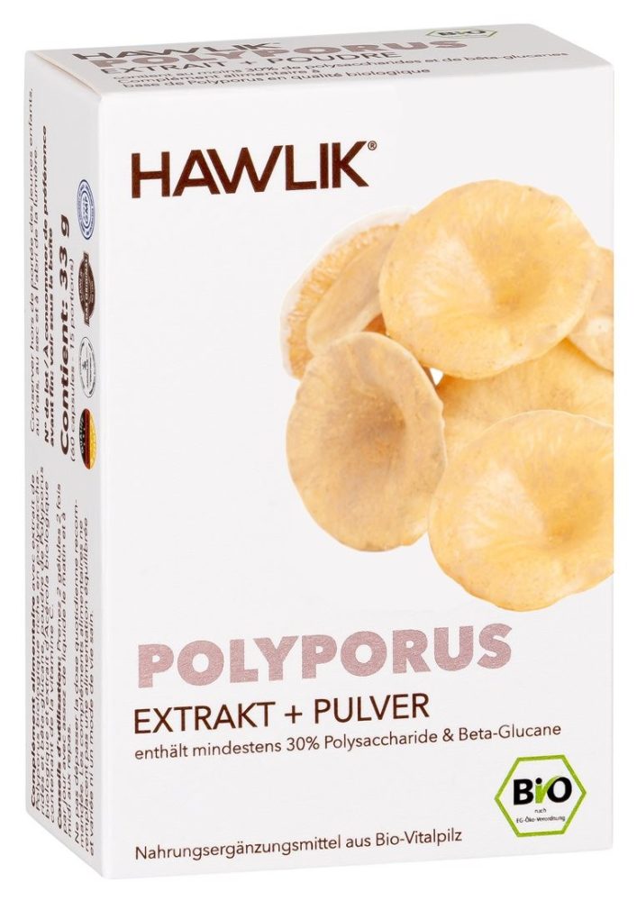 HAWLIK Polyporus Extrakt + Pulver Kapseln (60 Stk)