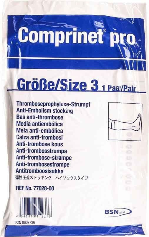 Comprinet pro Thromboseprophylaxe-Strumpf A-D Grösse 3 39-46cm weiss (1 Paar)