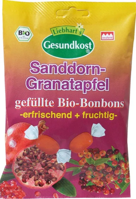 LIEBHART Bio Bonbons Sanddorn Granatapf 100 g
