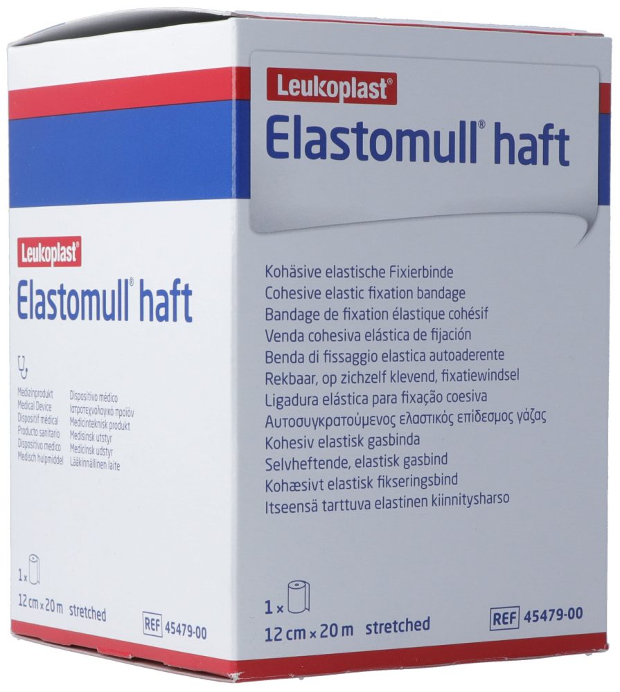 Elastomull haft Gazebinde weiss 20mx12cm Rolle (1 Stk)