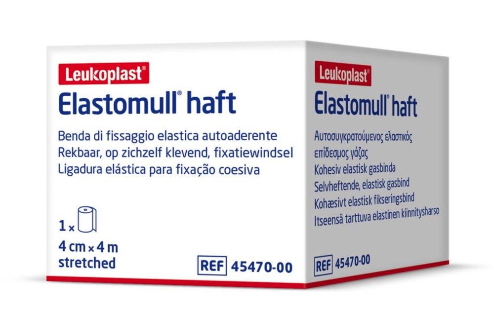 Elastomull Gazebinde weiss 4mx4cm (1 Stück)