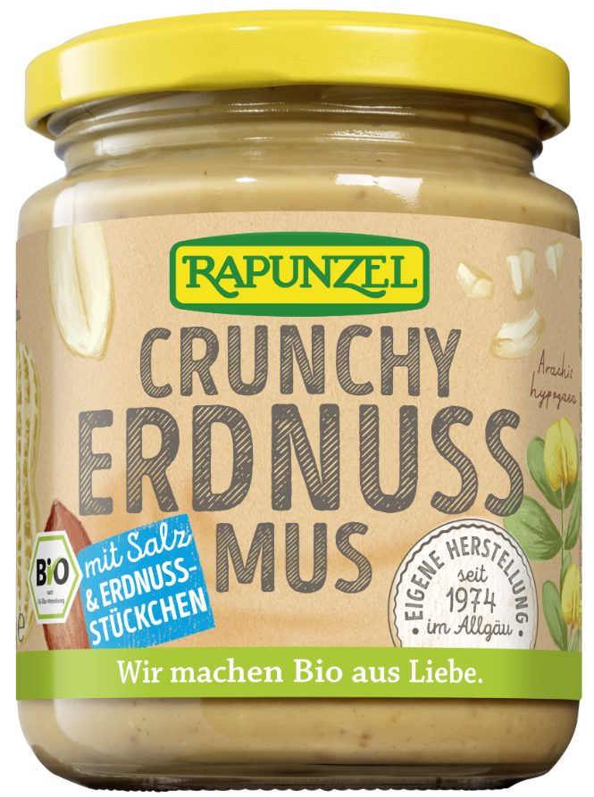 RAPUNZEL Erdnussmus Crunchy mit Salz (250g)