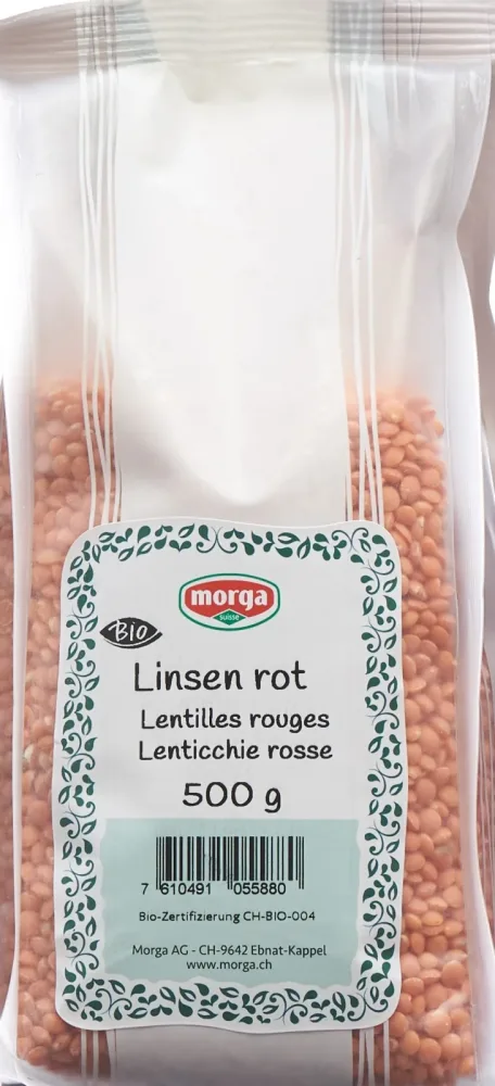 HOLLE Linsen rot Bio Btl 500 g