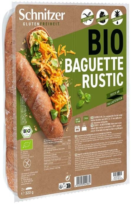 Schnitzer Bio Baguette rustic glutenfrei (320g)