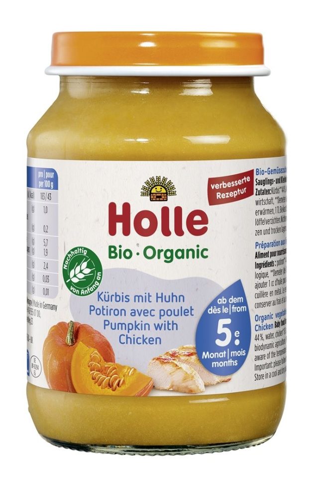 Holle Kürbis mit Huhn Glas (190g)