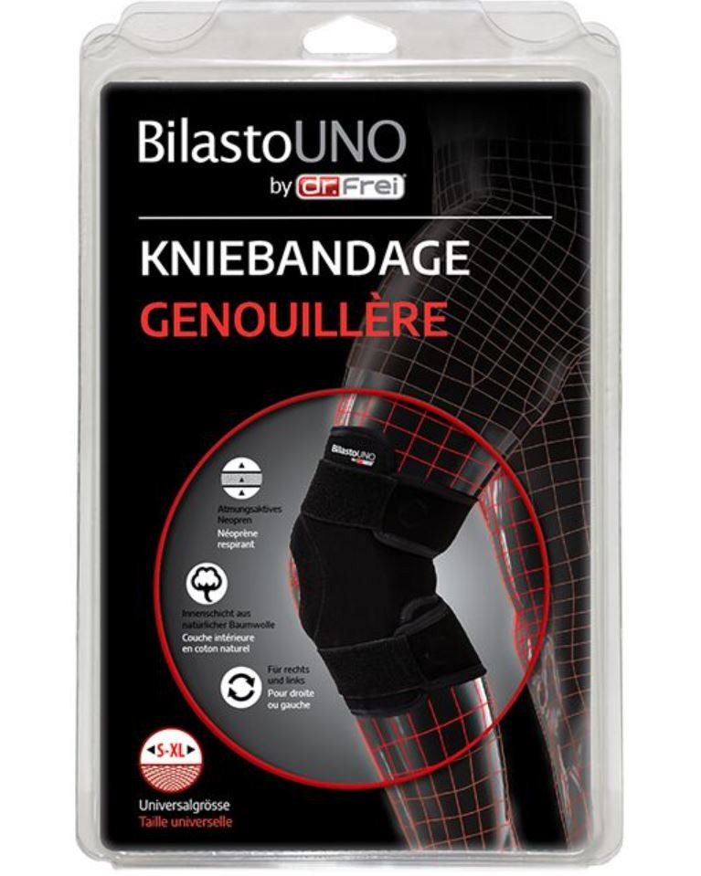 Bilasto Uno Kniebandage S-XL mit Velcro (1 Stück)