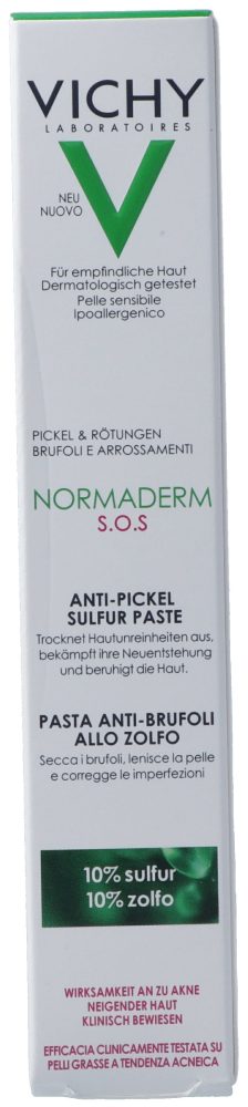 VICHY - Normaderm SOS Schwefel-Antiknosp Paste, Normaderm SOSPaste, 20 ml