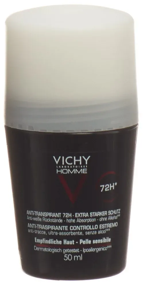 VICHY Homme Deo Anti-Transpirant 72H Roll-on (50ml)