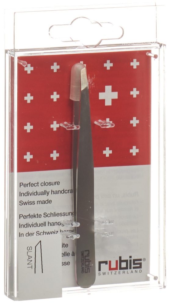 Rubis Pinzette schr&auml;g, Inox