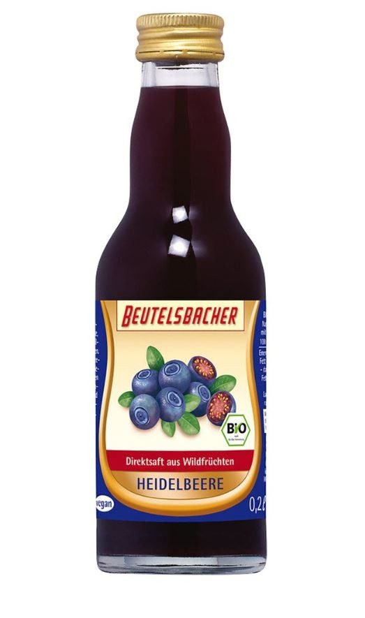 BEUTELSBACHER Heidelbeersaft Muttersaft aus Wildfrüchten (200ml)