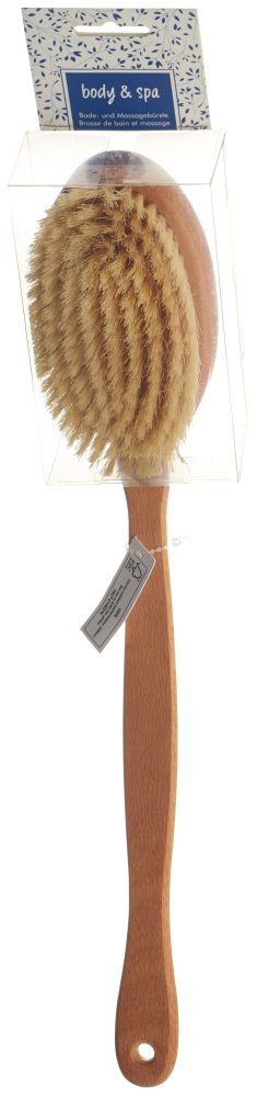 Herba Bade- und Massageb&uuml;rste, Naturborsten Soft, Buchenholz 
FSC&reg; zertifiziert