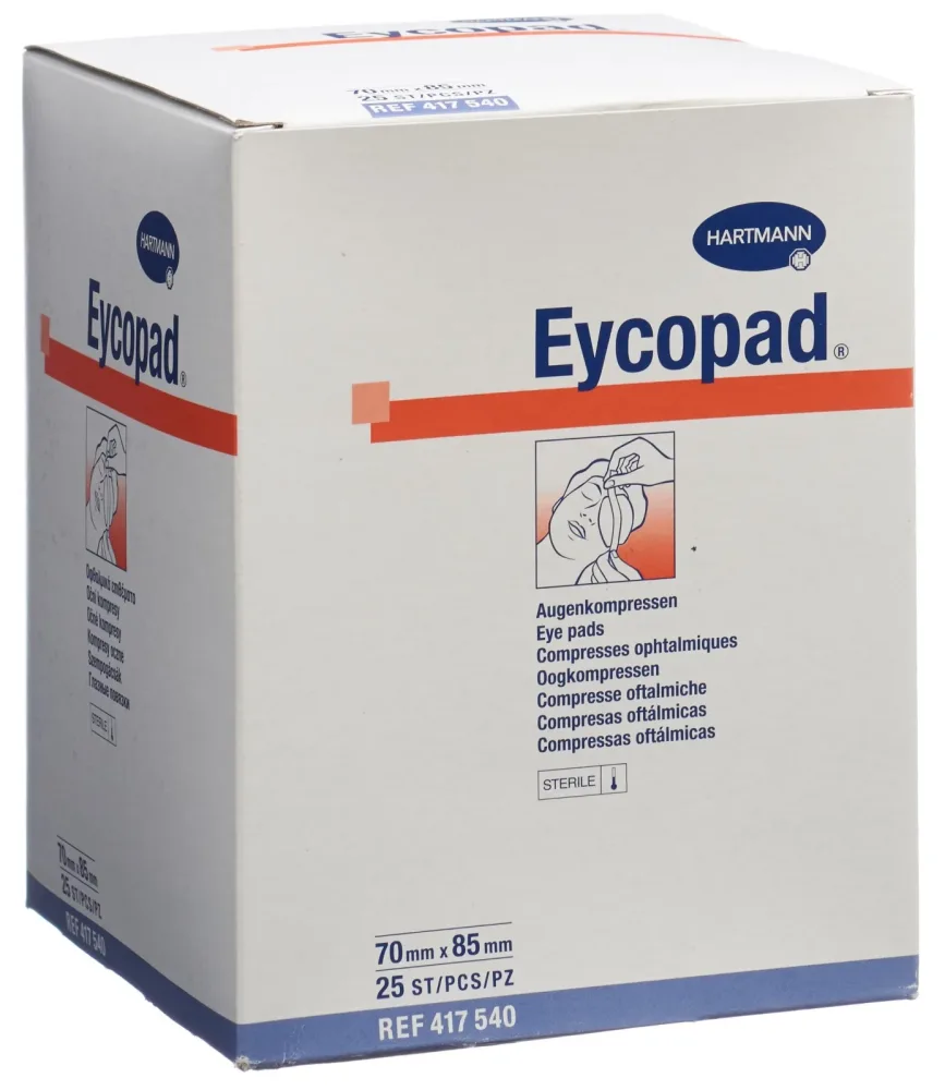 Eycopad Augenkompressen 70x85mm steril (25 Stk)