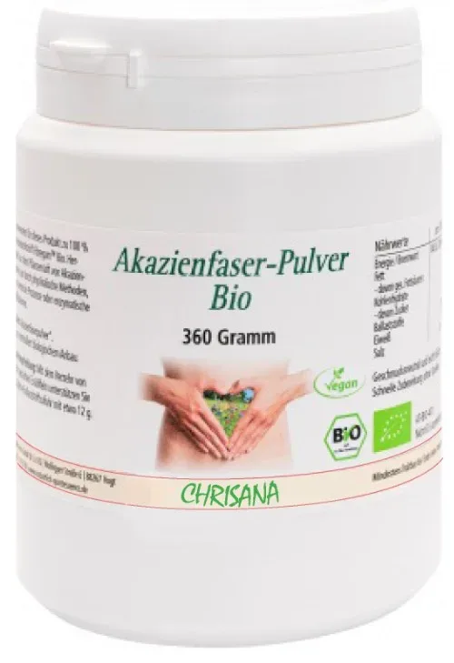 CHRISANA Akazienfaser Pulver Bio (360g)