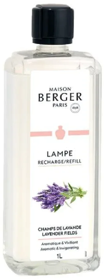 Maison Berger Lampe Berger Duftlampe Nachfüller Parfum Champs de Lavande (Lavendel, 1000 ml)