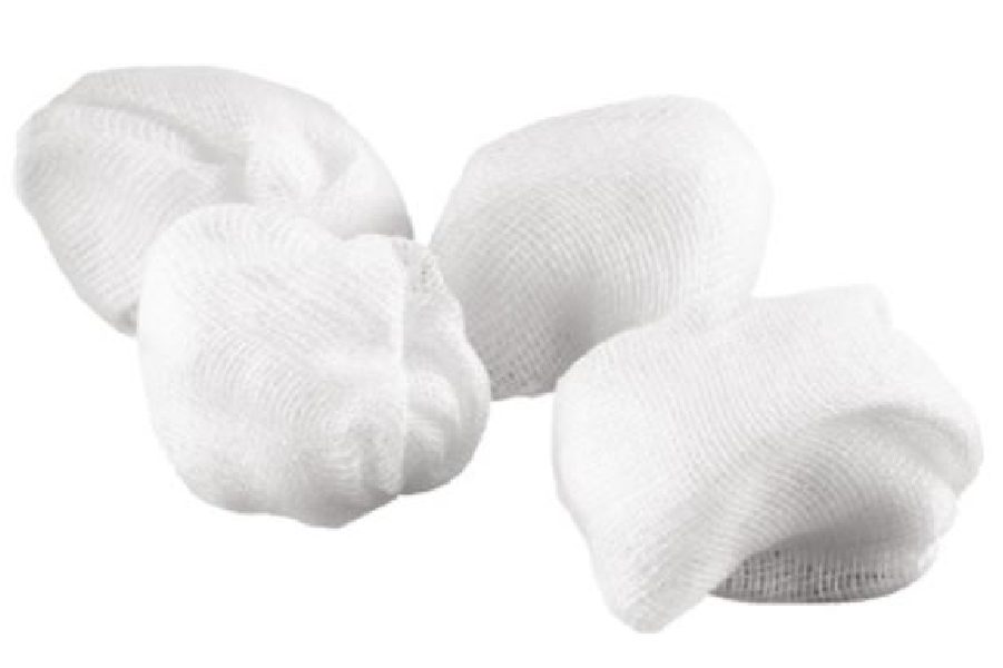 ASKINA Schlinggazetupfer pflaumengross steril (4 Stk)