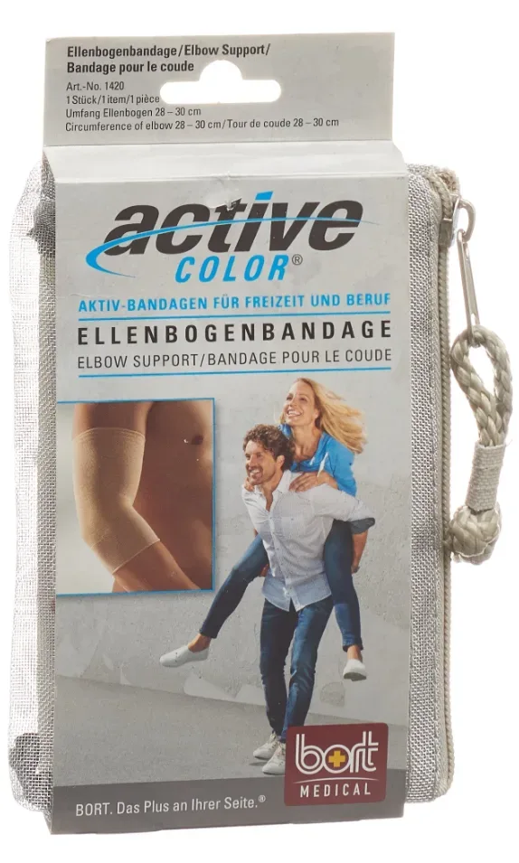 Bort ActiveColor Ellenbogenbandage M +28cm beige (1 Stk)