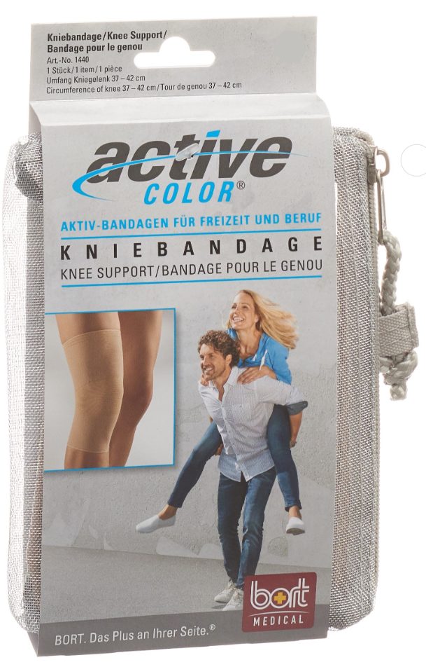 bort ActiveColor Kniebandage XL +42cm hautfarbe (1 Stück)