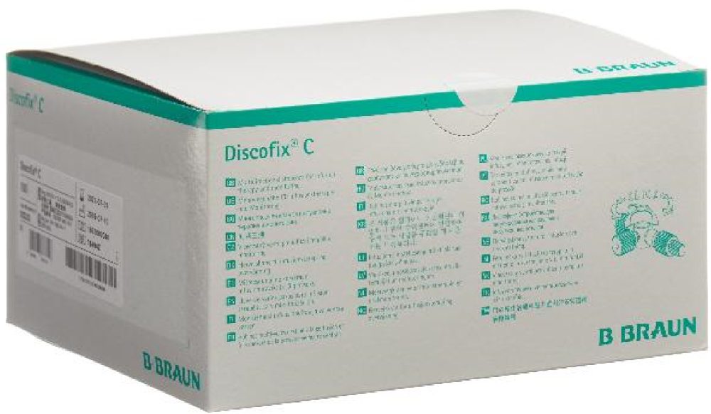 B. BRAUN DISCOFIX C 3 Wegehahn 2 Verschluss blau (100 Stk)