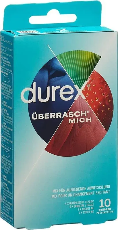Durex - Überrasch Mich Kondome - Samt - 10 Stück