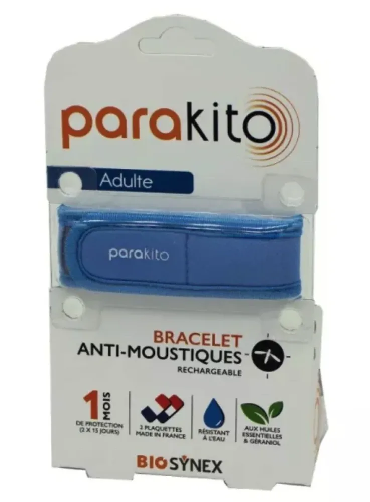 parakito Mückenarmband Erwachsene blau (1 Stk)