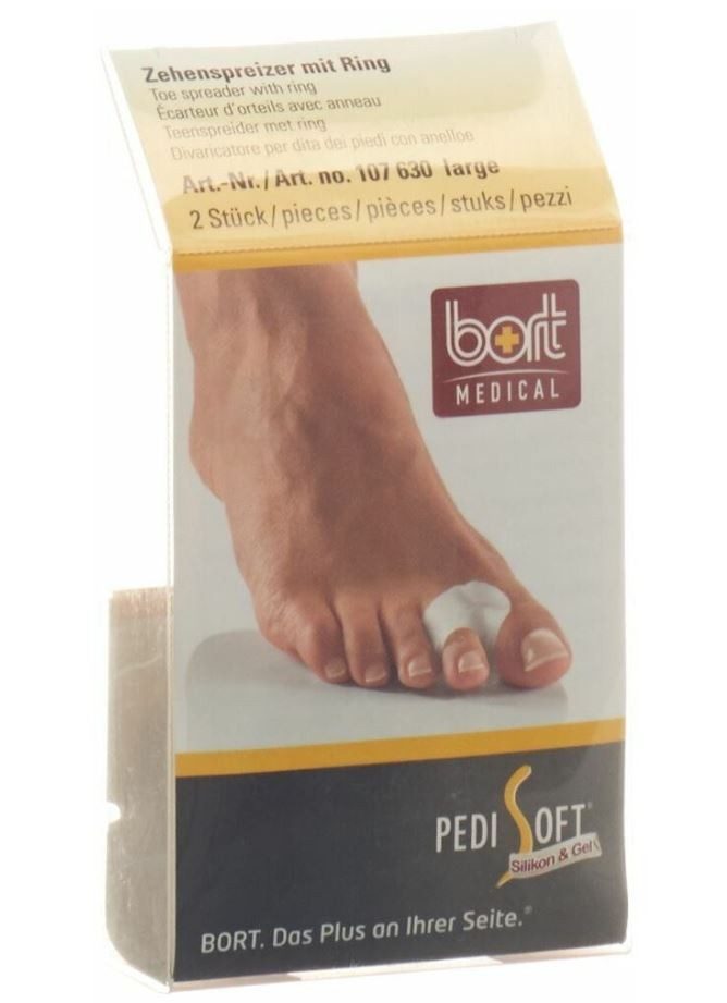 Bort PediSoft Zehenseperator S mit Ring (2 Stk)