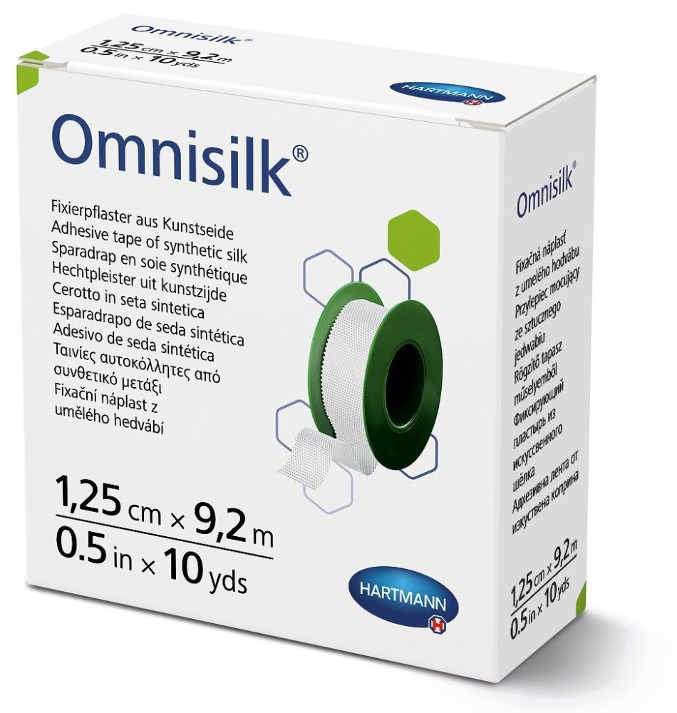 Omnisilk Fixierpflaster aus Kunstseide 1.25cmx9.2m (1 Stk)