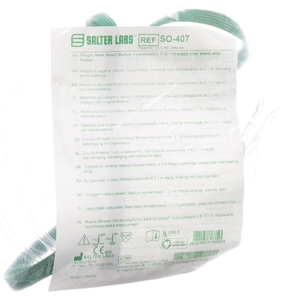 SALTER LABS Sauerstoffmaske und Schlauch 2.1 Meter (1 Stk)