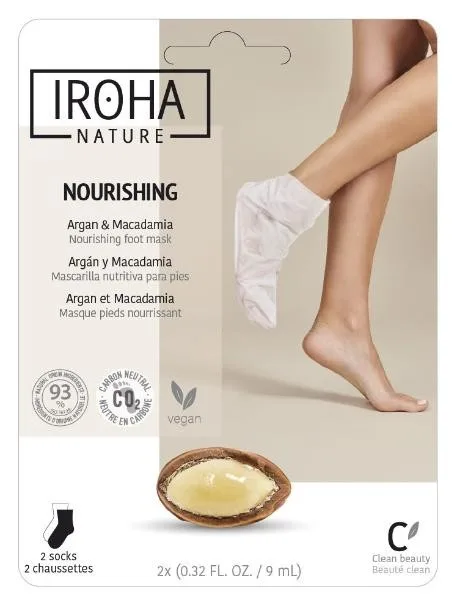 IROHA Hands & Feet Foot Mask Socks Nourishing (2 x 9 ml)