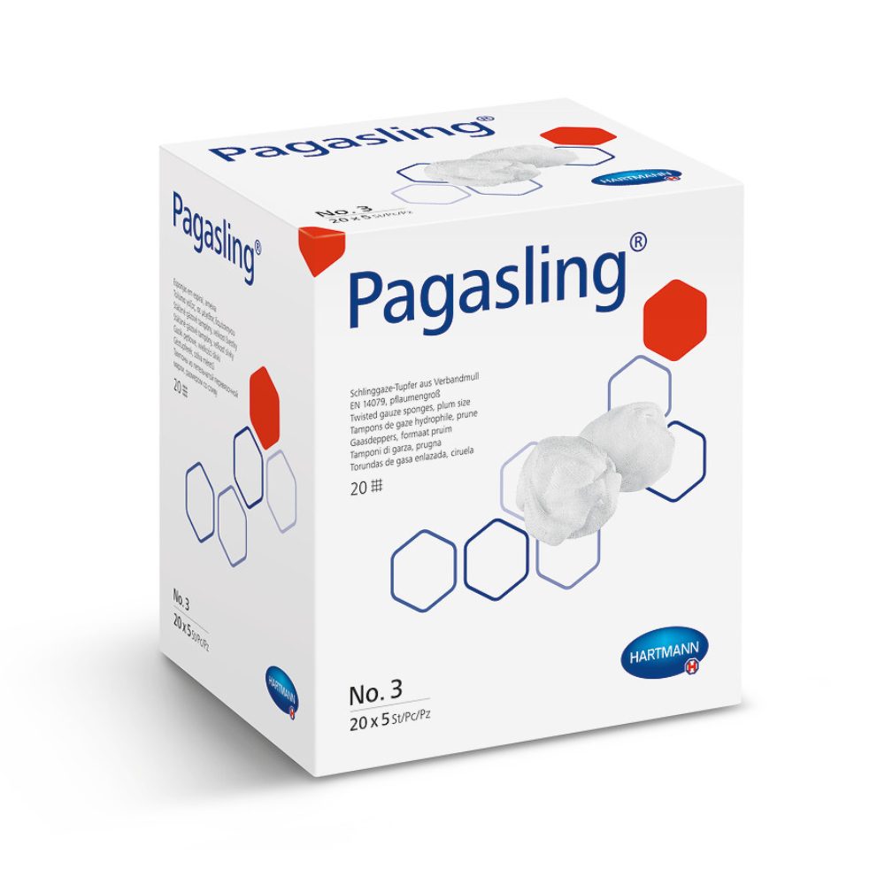 Pagasling Schlinggazetupfer Grösse 3 (2x500 Stk)