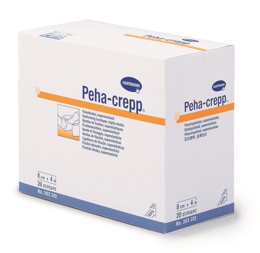 Peha Kreppbinde 4mx10cm weiss (20 Stück)