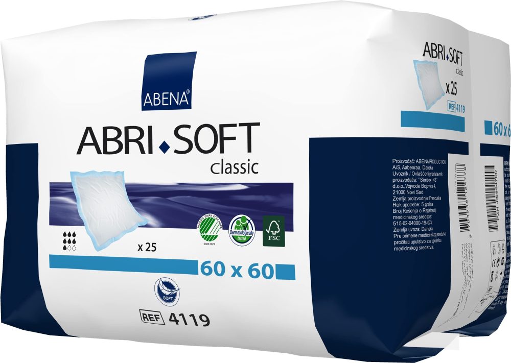 ABENA Abri Soft Classic Krankenunterlagen 60x60cm (25 Stk)