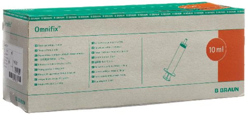 B. BRAUN OMNIFIX Spritze 10ml Luer latexfrei (100 Stk)