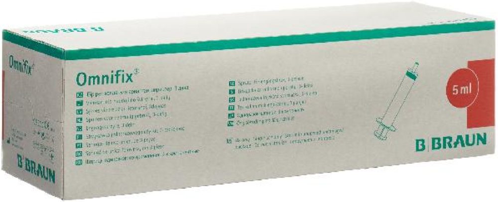 B. BRAUN OMNIFIX Spritze 5ml Luer Lock latexfrei (100 Stk)