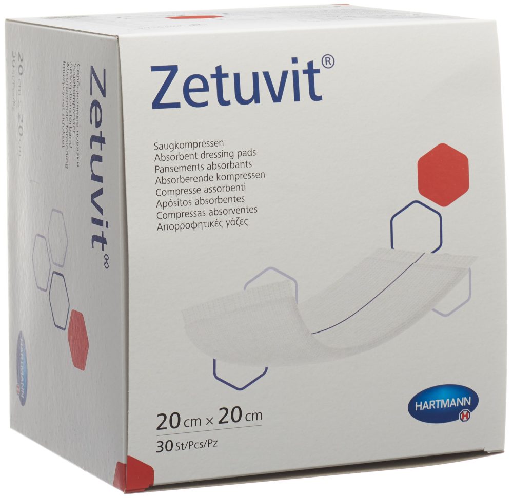 Zetuvit Absorptionsverband 20x20cm steril (30 Stk)