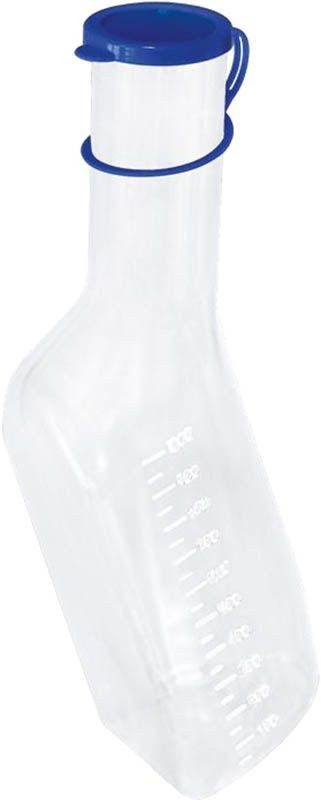 GRIBI Urinflasche 1 Liter Männer, Polypropylen mit Deckel graduiert (1 Stk)