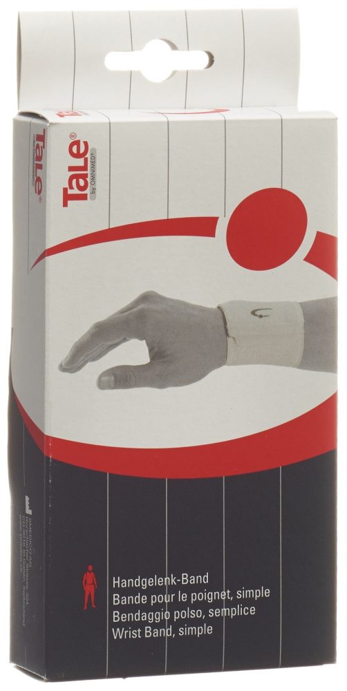 Tale Handgelenk Bandage Velcro 7.5cm weiss (1 Stück)