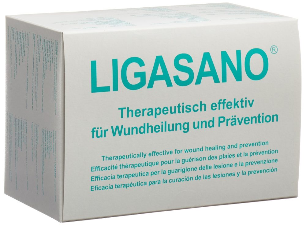 LIGASANO Schaumstoff Kompressen 15x10x1cm steril (20 Stk)