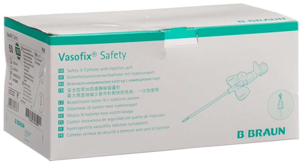 Vasofix Safety IV-Kanüle 18G, 1.3x33mm, grün (50 Stk)
