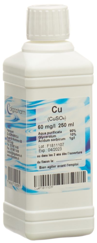Oligopharm Kupfer Lös 60 mg/l (250ml)