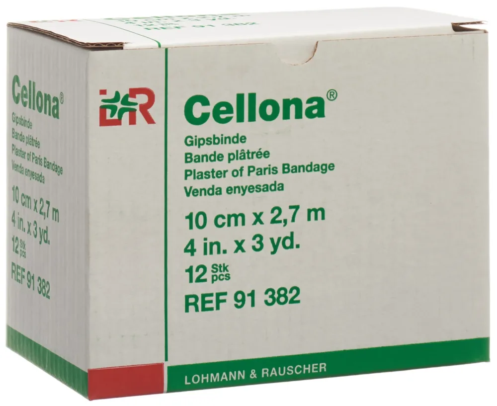 Cellona Gipsbinden, 2.75mx10cm, feincremig (12 Stk)