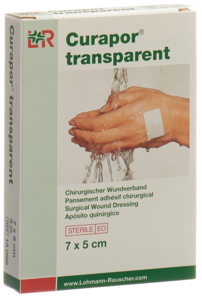 Curapor transparent Wundverband, 7x5cm (50 Stk)