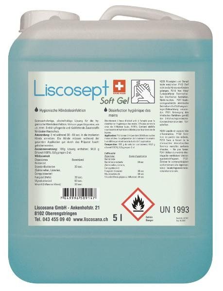 Liscosept Soft Gel Händedesinfektion (5 Liter)