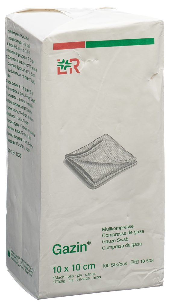 Gazin Faltkompr 10x10cm 16f unst (100 Stück)
